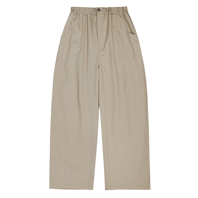 SOMENUM森林 宽松男女百搭 阔腿直筒三角字母刺绣精梳棉休闲长裤