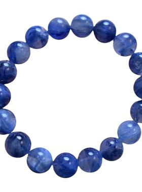 天然强猫眼蓝晶石手链饰品女礼物