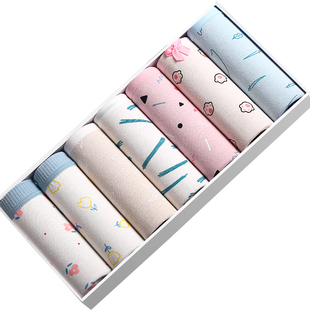 全棉舒适抗菌内裤女士纯棉无痕亲肤中腰三角夏薄大码女生裤头时尚