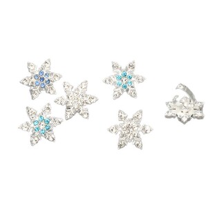 欧美雪花水钻豆豆夹成人儿童编发造型迷你发扣新娘侧边抓夹发夹