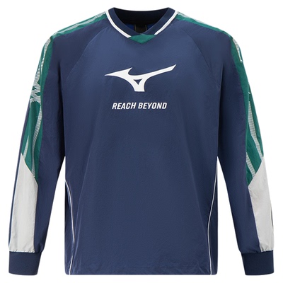 Mizuno美津浓官方正品25新款美式复古运动套头衫百搭男女同款卫衣