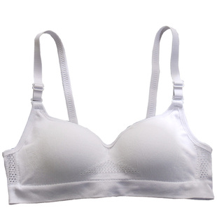 加蒂诺尼无钢圈内衣少女大胸显小文胸罩聚拢夏季薄款收副乳防下垂