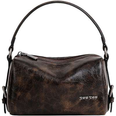 toutou废土风盒子包复古枕头包