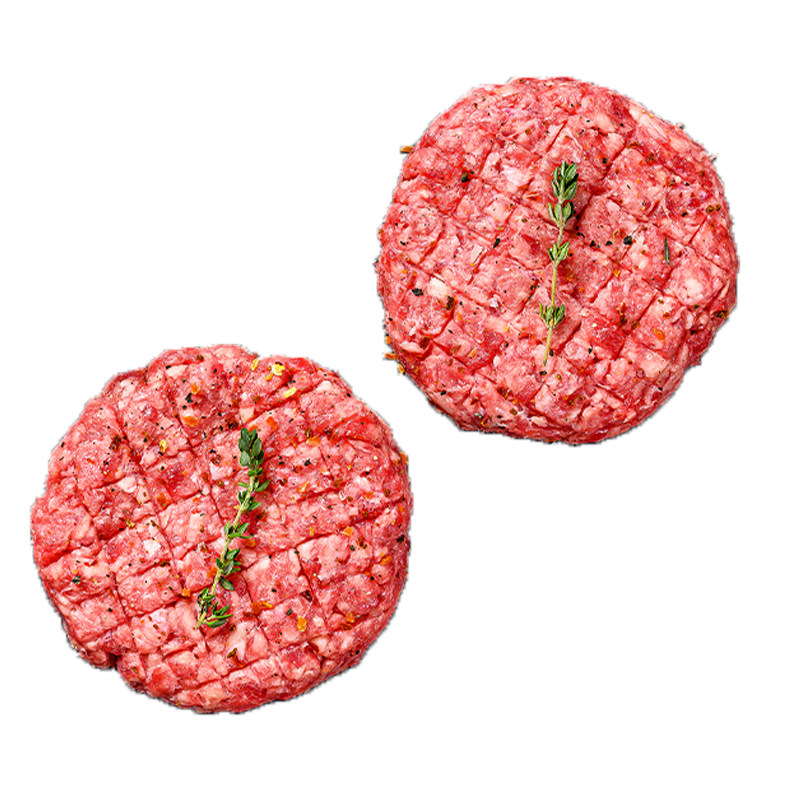 菲犇原切安格斯谷饲牛肉饼汉堡肉饼早餐饼美式牛排儿童牛肉饼西餐