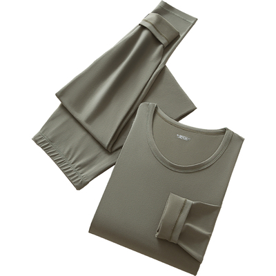 莫代尔100S纯棉保暖内衣套装薄款