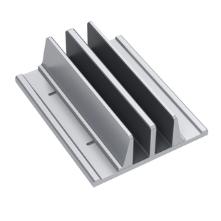 笔记本竖立式收纳支架铝合金ipad收纳架macbook电脑键盘竖立式收纳放置平板收纳置物架桌面双夹直立底座架