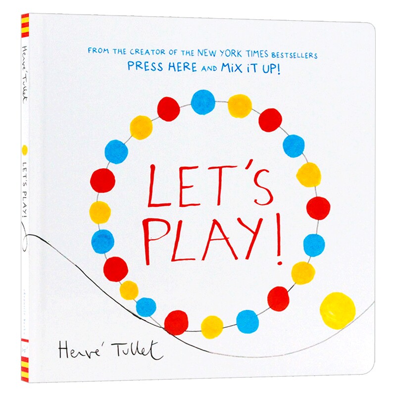 大家一起玩 英文原版 Let's Play 颜色认知 精装 Herve Tullet 埃尔维杜莱 给孩子的儿童艺术启蒙绘本 英文版进口原版英语书籍