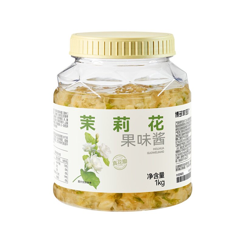 包邮 博多家园茉莉花茶 博多茉莉花果酱 茉莉花酱1KG博多果酱果茶