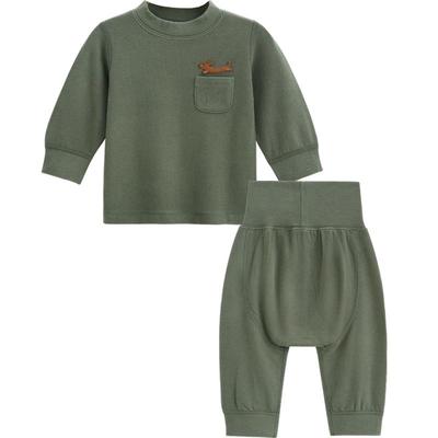 aengbay宝宝秋衣秋裤羊毛套装