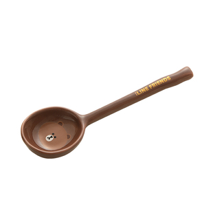 LINE FRIENDS陶瓷汤勺家用长柄精致大号盛汤喝汤专用勺子陶瓷汤勺