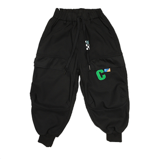 大E小e童装冬季新品儿童一体绒工装休闲裤男女中童大童99633