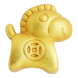 沙金包金保色马上有钱大孔隔珠复古铜钱串珠编绳材料diy转运配件