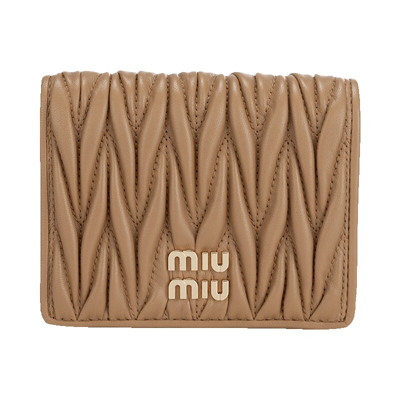 miumiu/缪缪图案皮革钱包女士
