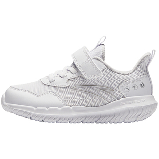 安踏女童元气运动鞋2026年春季新款大童鞋缓震网面户外抗菌运动鞋