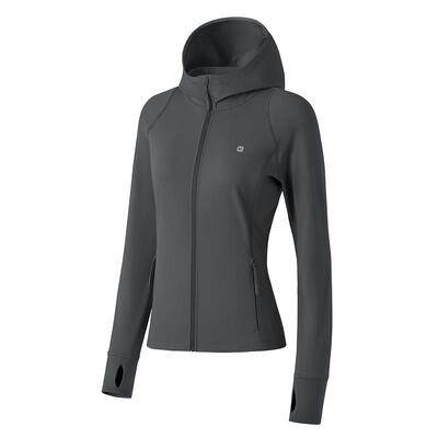 【新品】Keep瑜伽外套女秋冬保暖修身显瘦连帽运动上衣5562