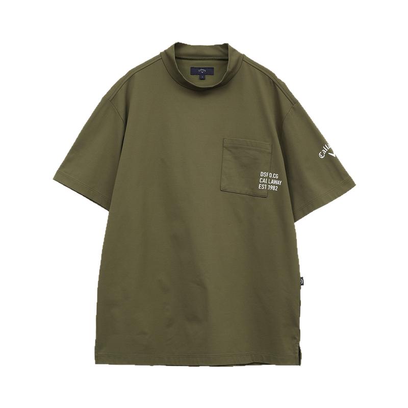 日本代购25年春款Callaway/卡拉威高尔夫服装男士凉爽短袖T恤衬衫