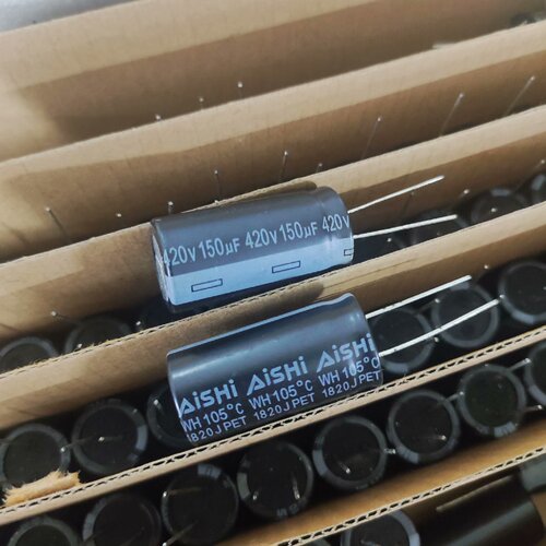 售前询价420v150uf原装艾华软脚铝电解电容 150uf420v