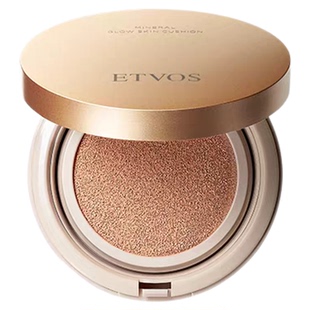 etvos矿物养肤气垫水润无添加抗氧化提亮遮瑕持妆不卡粉补妆神器