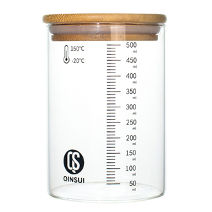 天然酵母玻璃密封罐酵种培养皿鲁邦波兰种发酵罐烘焙工具刻度瓶子