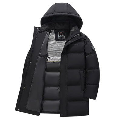 恒源祥中老年男士鹅绒羽绒服加厚