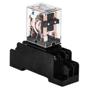 德力西小型中间继电器220v交流24v12直流53/54/62/带灯380V带底座