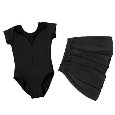 儿童舞蹈服夏季短袖练功服套装