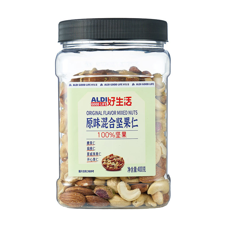 奥乐齐代购 好生活 原味混合坚果 400g腰果扁桃仁 夏威夷果开心果