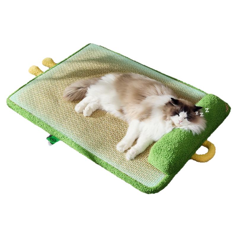 猫窝夏季可拆洗凉席垫子四季通用夏天降温睡觉猫咪床狗窝宠物用品