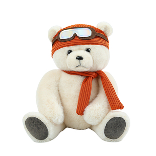 新款带帽泰迪熊公仔毛绒玩具围巾大熊玩偶布娃娃抱枕儿童生日礼物