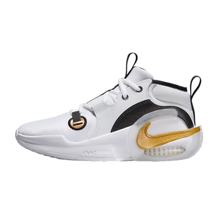 Nike耐克男女童鞋舒适缓震运动青少年中帮实战篮球鞋FB2689-100