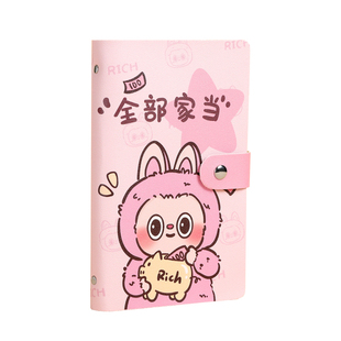 存钱本卡通高颜值便捷可放钱理财本大容量放一万现金儿童存钱袋子