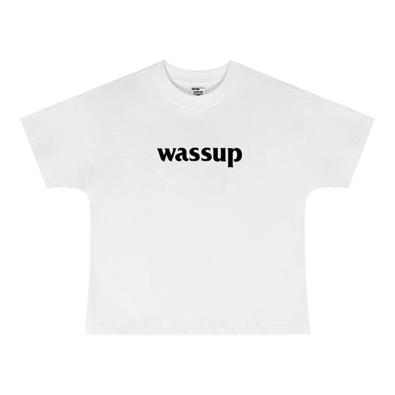WASSUP短款辣妹潮牌短袖T恤女夏