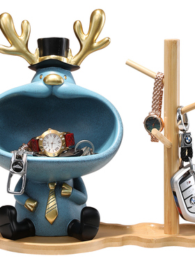 玄关放钥匙收纳摆件，大容量