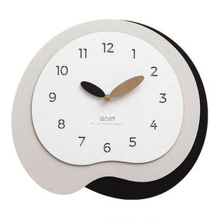 wozoom屋准时钟客厅可爱钟表装饰品创意家用2026新款北欧挂钟