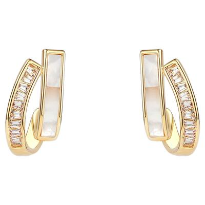 DODOGOGO贝壳双层女耳环