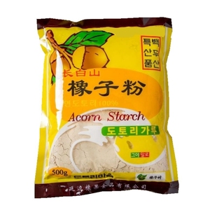 橡子粉延边特产长白山野生择子淀粉朝鲜族特色食品营养面粉凉拌粉