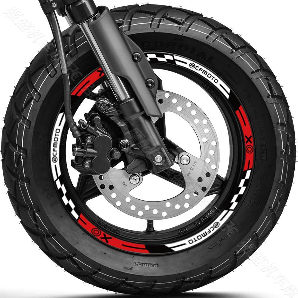 适用春风XO狒狒摩托车反光轮毂贴改装车轮贴花钢圈贴画防水配件