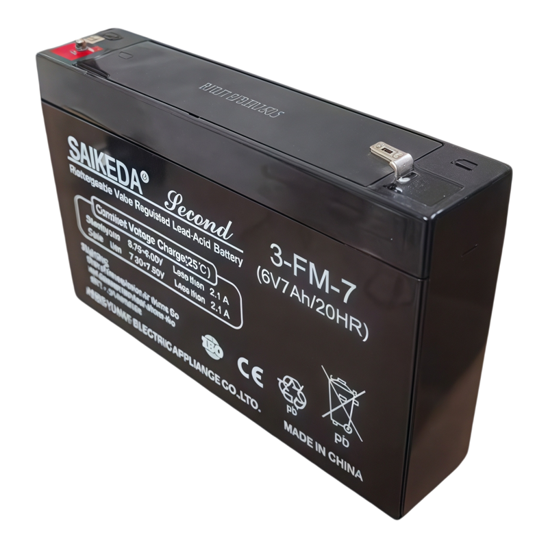 赛克达电瓶6V7AH大容量12V电瓶