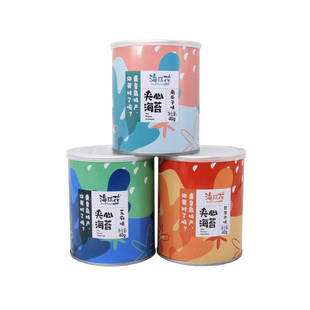 北戴河特产夹心果蔬海苔脆66克箱 芝麻夹心海苔桶孕妇宝宝零食