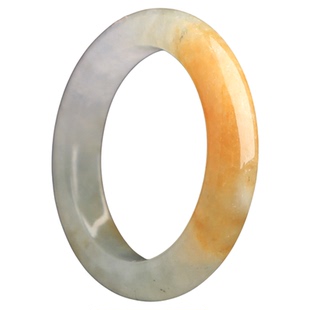 梵峙18翡翠戒指指环撒黄翡糯冰种男女款大圈口缅甸A货送证书