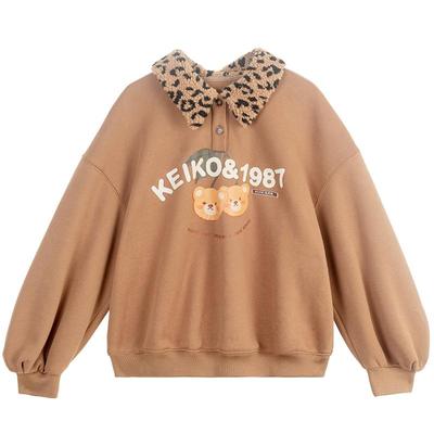 凯莉欧甜美风加绒卫衣