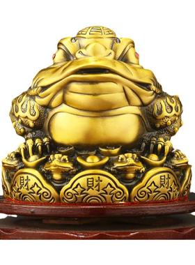 九子金蟾摆件纯铜家居
