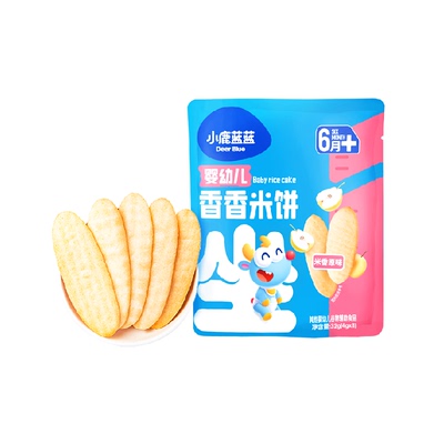 小鹿蓝蓝宝宝零食幼儿米饼