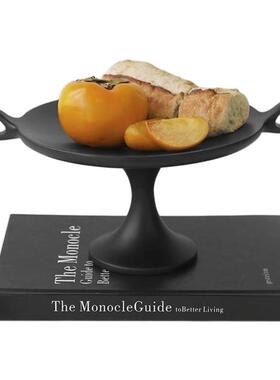 现代原创设计实木托盘收纳摆件