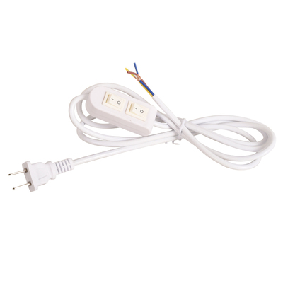 台灯专用双控开关黑色插头线