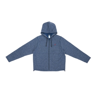 【新品】素然 AnKoRau 安高若 26春女士城市运动涤麻抓绒带帽外套