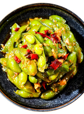 凉拌毛豆350开袋即食素菜酒店