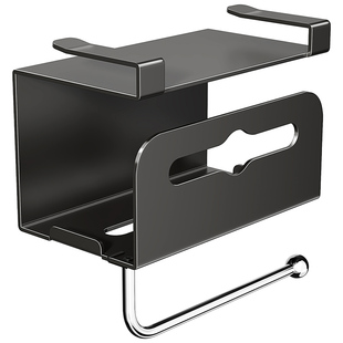 镜柜下纸巾盒卫生间洗漱台擦手纸盒柜底纸巾架免打孔湿巾收纳架子