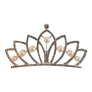 儿童皇冠头饰公主发箍女童小王冠女高级感生日主持人演出高端发饰