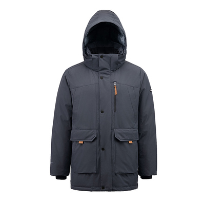 君羽鹅绒服男中长款工装加厚外套